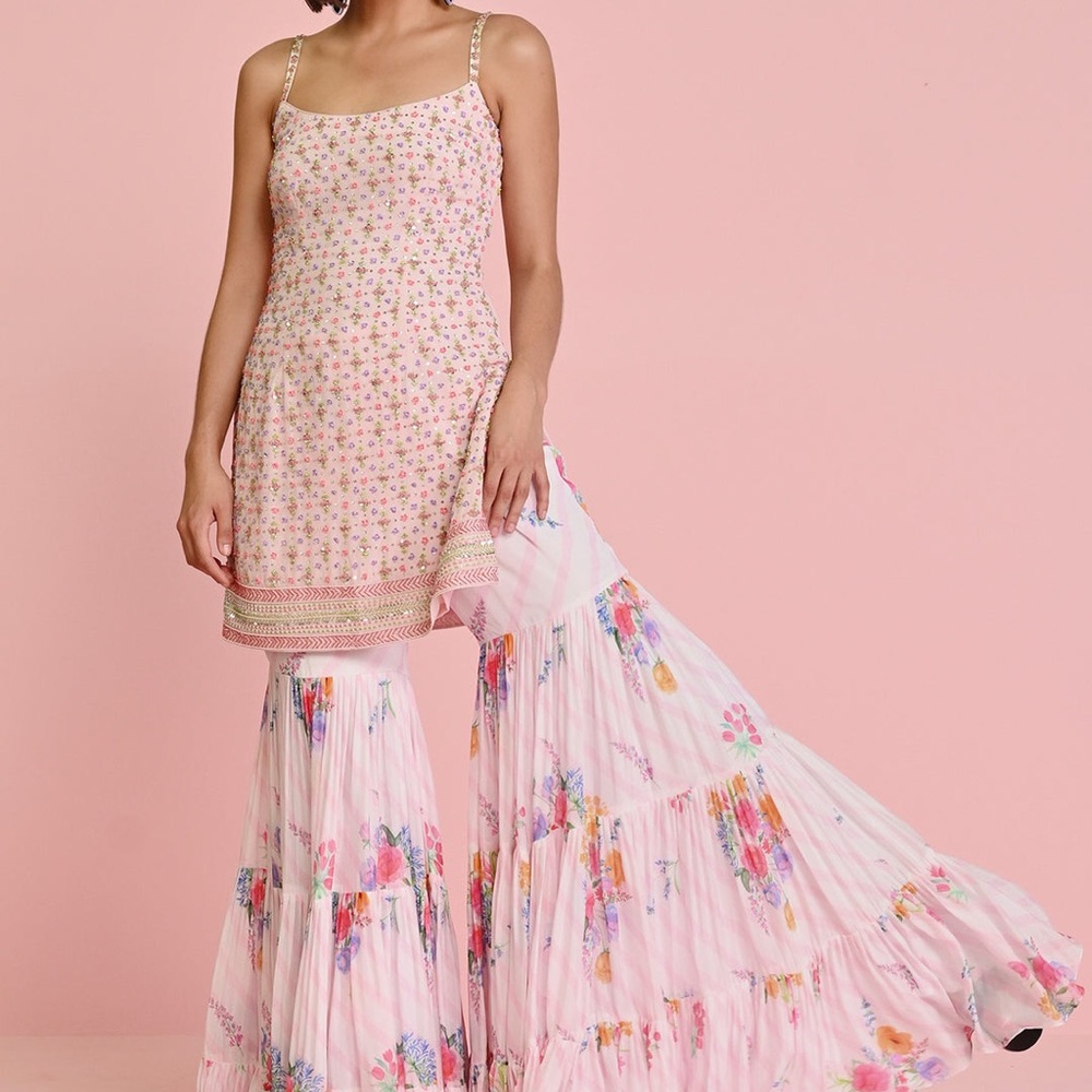 Floral Pink Lehenga